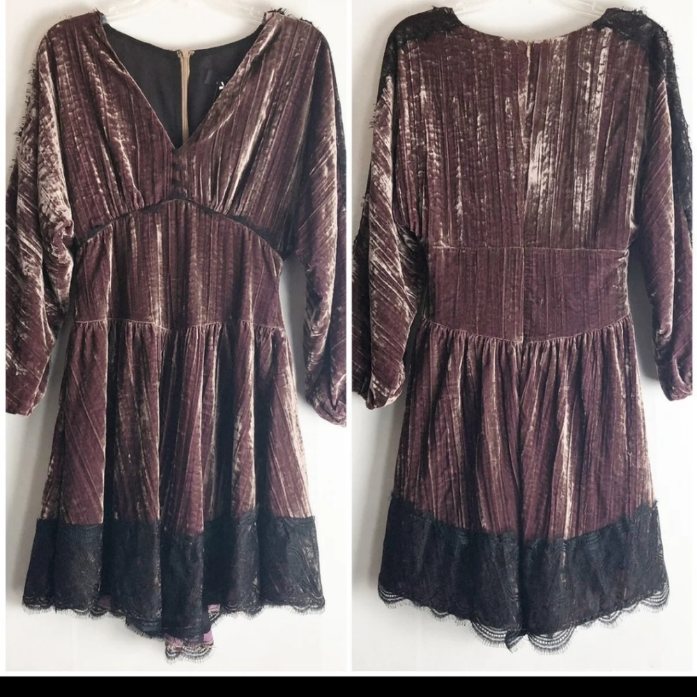 Gorgeous Boho Velvet lace dress!